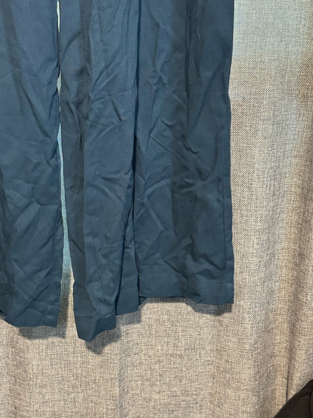 NWT Old Navy Playa Wide Leg Full Length High Rise Teal Boot Cut Pants, M - Picture 3 of 4